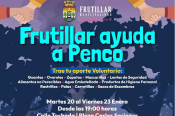 Municipio comenzó travesía solidaria para ayudar a las familias de Penco