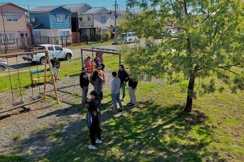Frutillar inició el mejoramiento de las plazas Volcanes del Sur y Las Cascadas